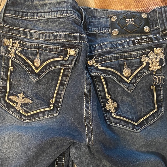 Miss Me Dark Blue Embellished Jeans - Picture 5 of 9